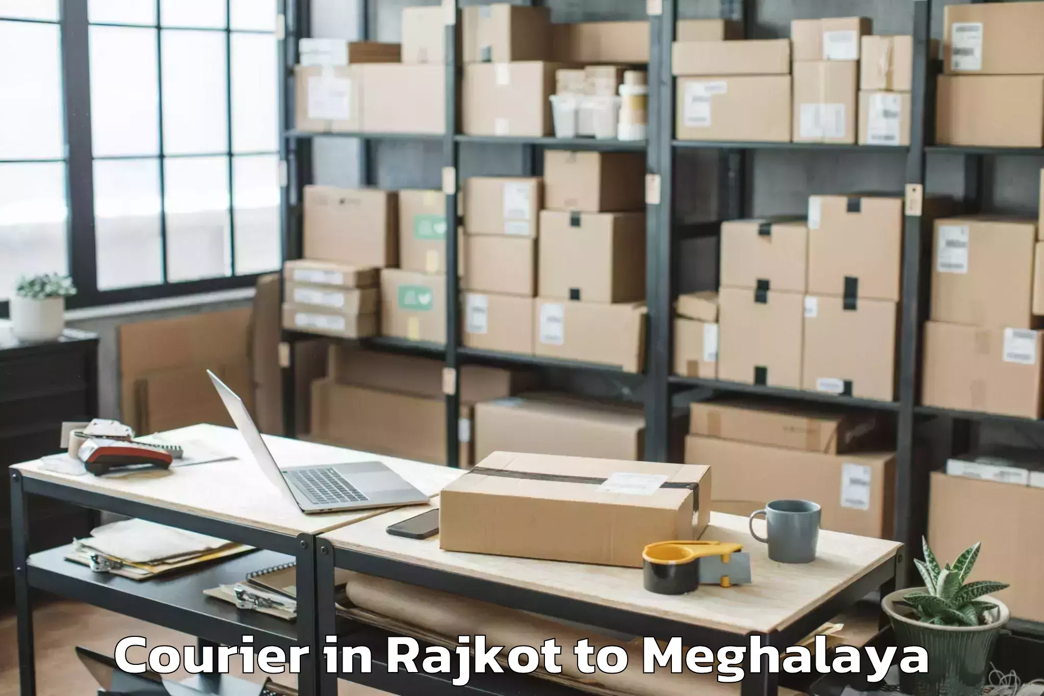 Top Rajkot to Nongstoin Courier Available